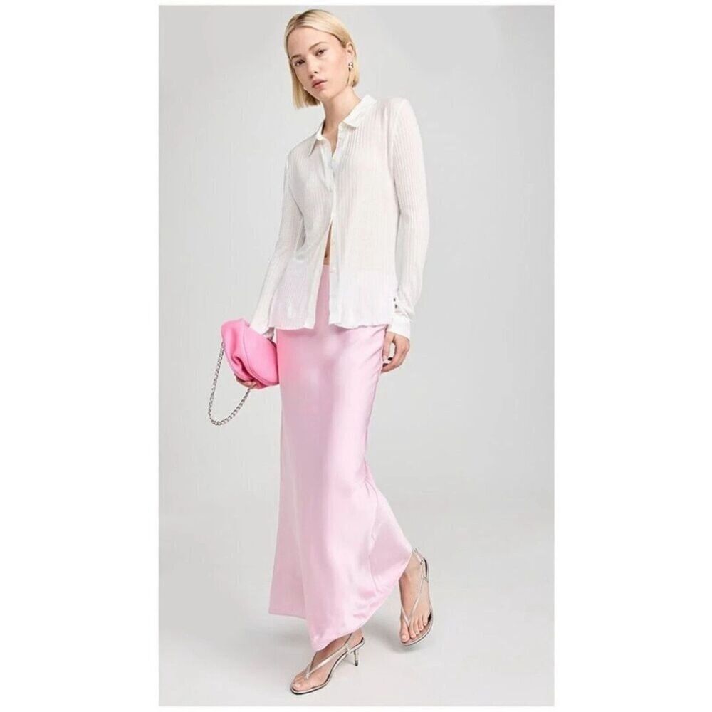 NEW Favorite Daughter Anthropologie The Favorite Skirt Pastel Lavender Sz Large